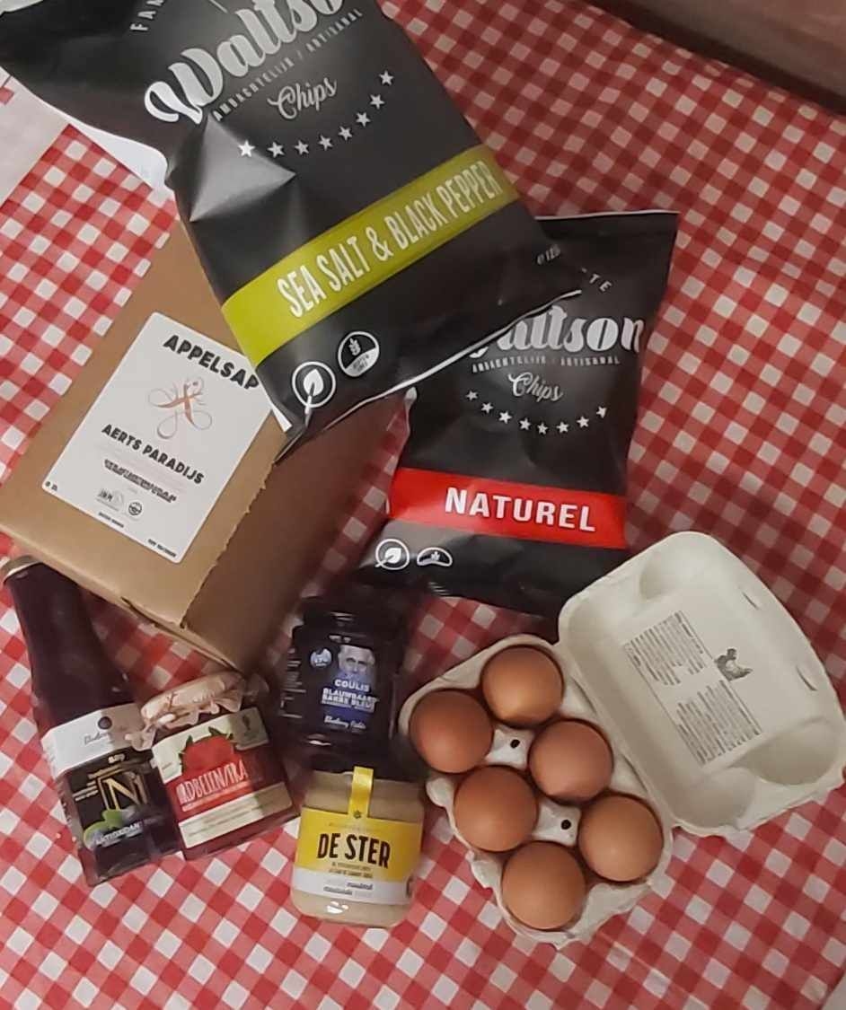 Voorbeeld van producten van andere lokale producenten